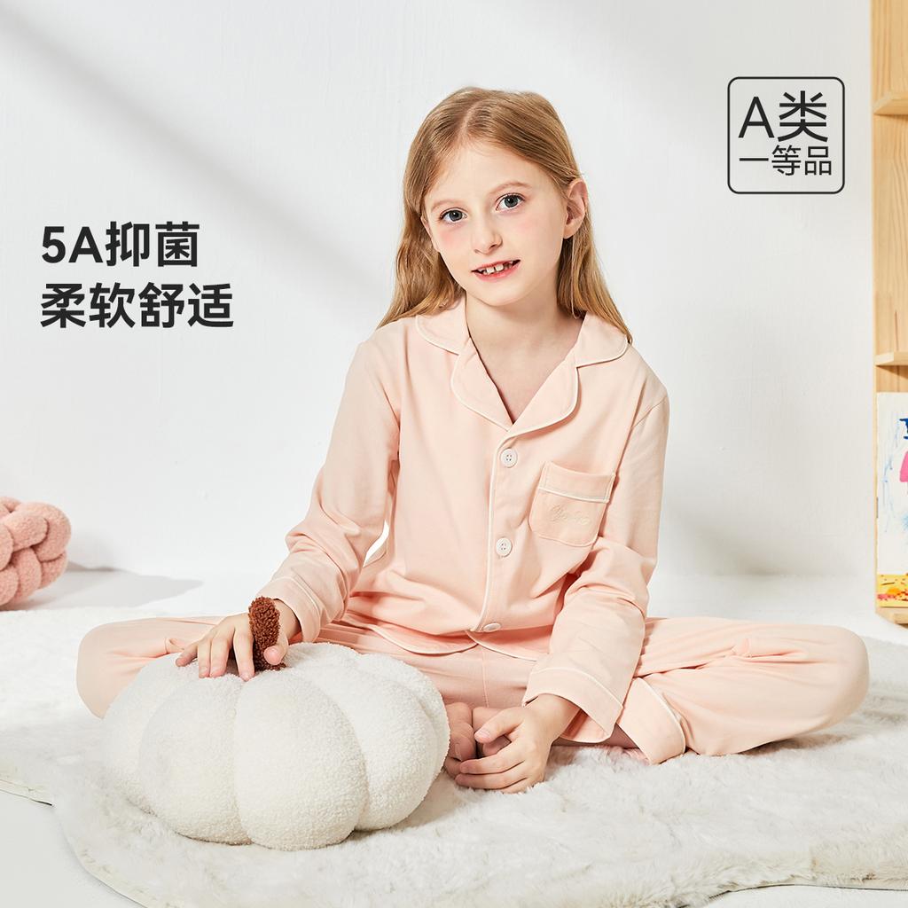 Yingshi Men's and Women's Cotton Skin friendly Collar Nightwear Home Clothes Set