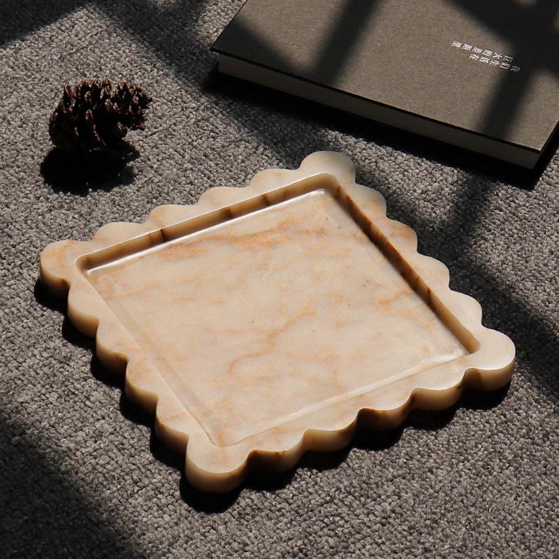 French Vintage Serving Tray Home Decoration Bathroom Vanity Tray Decorative Jewelry Plate