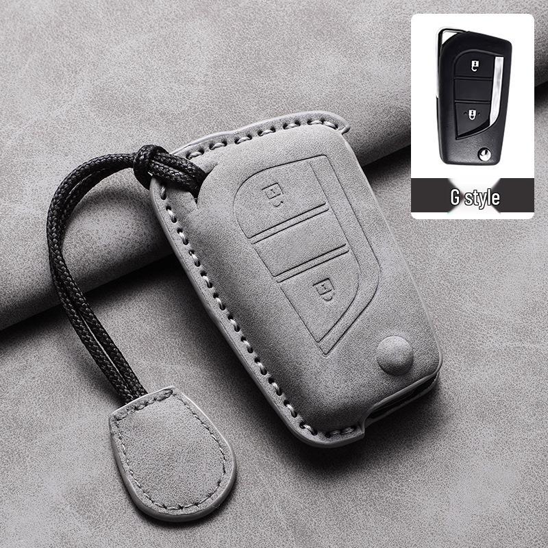 Sheepskin Leather Key Cover for Toyota Alphard, RAV4, Camry, Highlander
