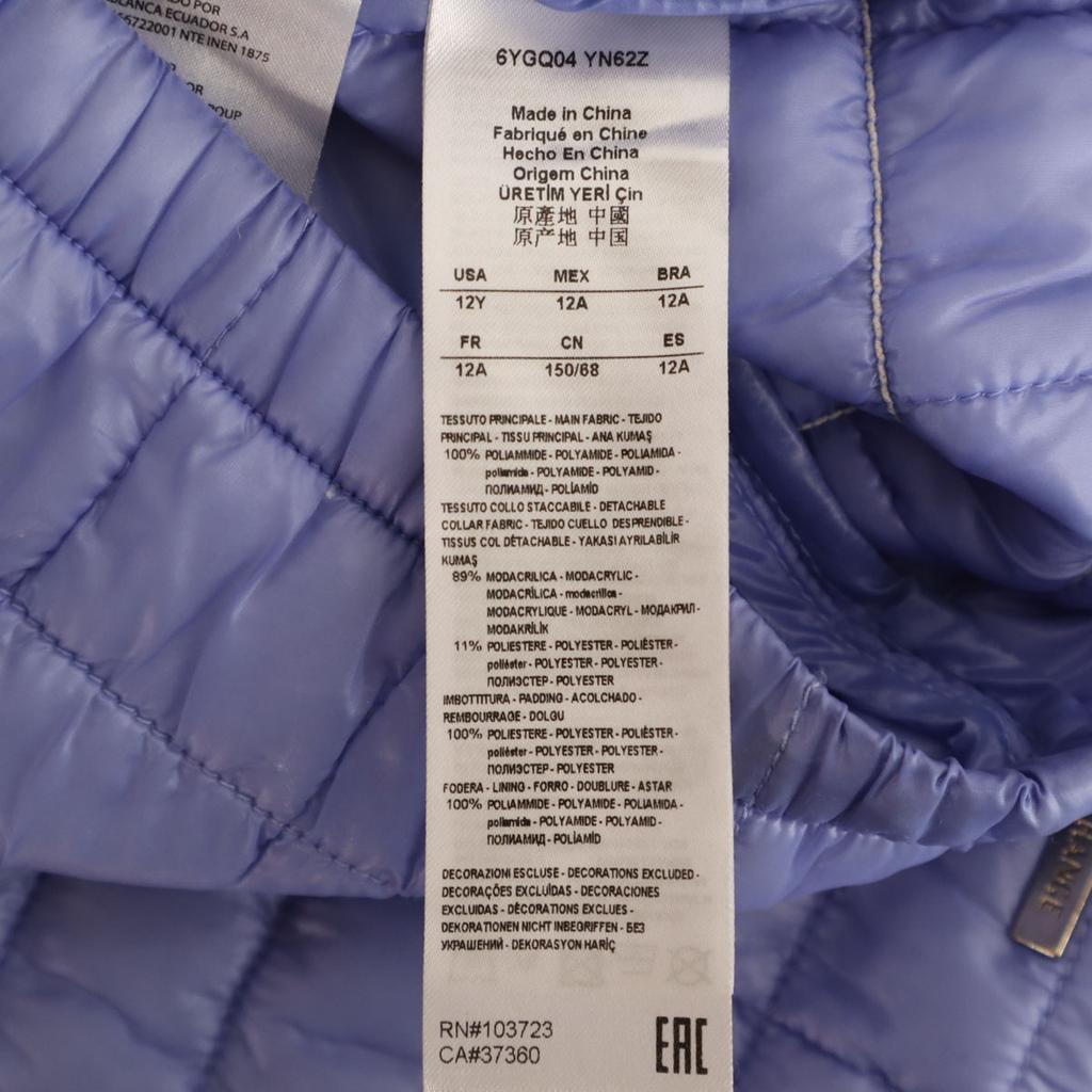 ARMANI EXCHANGE Batting vest 12A purple Kid's Used