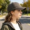 Soft Cotton Cap Embroidery Sun Pattern Baseball Hat, Adjustable Back Buckle Retro Distressed Style Cap, Washed Fabric Outdoor Sunshade Casual Hat