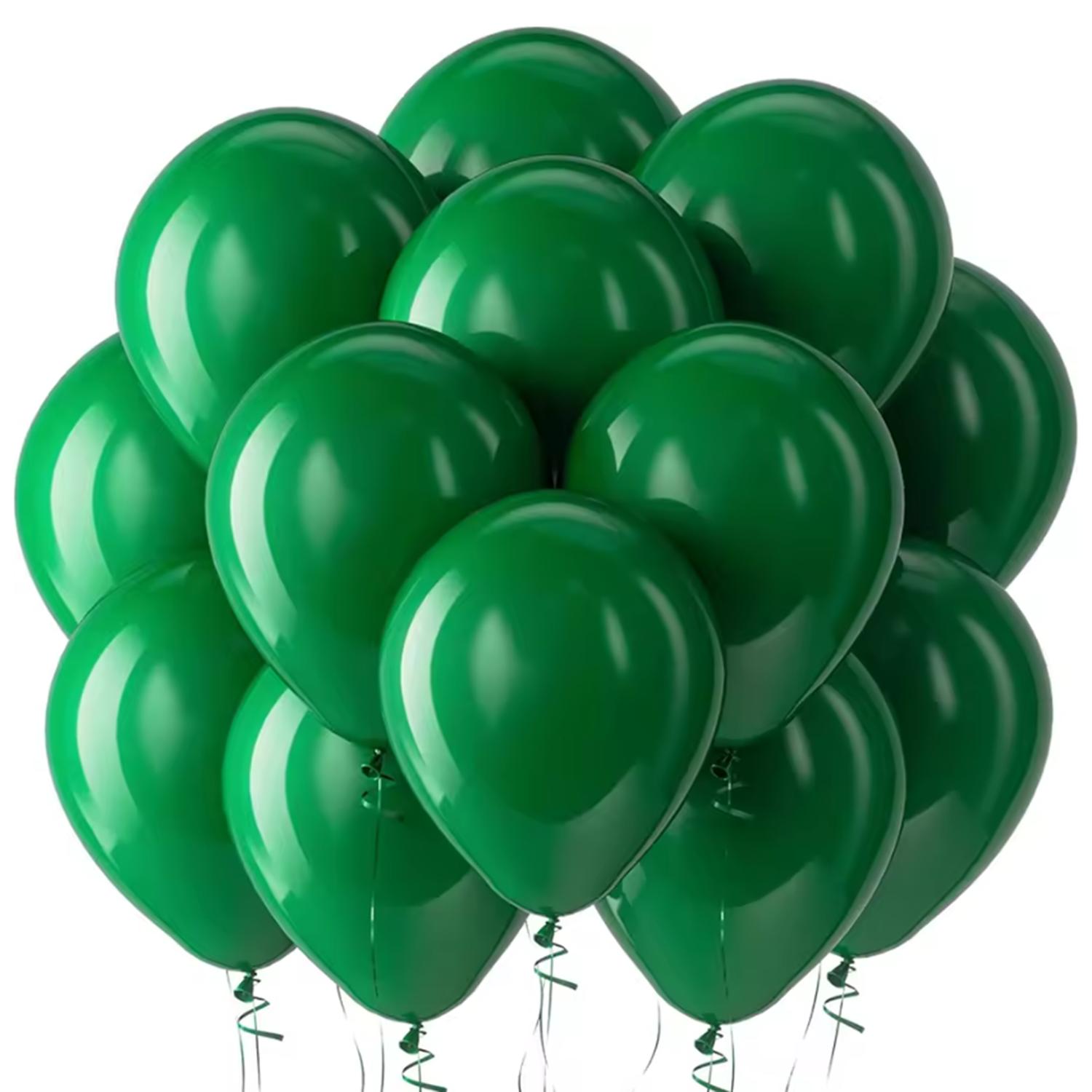 

10/20/30Pcs 5/10/12inch Red Black White Latex Balloons Hot Pink Blue Brown Balloon Birthday Wedding Baby Shower Party Decoration 10pcs&5inch темно-зелений колір