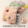 Cartoon baby elephant half-finger flip knitted dew finger kindergarten thickened cold-proof writing winter girls' gloves to keep warm