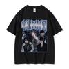 Summe Kpop Band Choi San Ateez Grafisk Dam Unisex Hip Hop Kläder Överdimensionerad Bomullstryckt T-shirt Andningsbar T-shirt