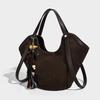 Exquisite Vintage Suede Feel Underarm Bag 2025 New Cross-Border Trendy Fashion Single Shoulder Large Commuter Tote Bag