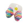 Long Gradient Color Sequin Glitter Big Bow Hair Clips For Girl Kids Cute Kawaii Princess Fairy Hairpin Fashion Accessories