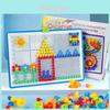 Creative Diy Puzzle Kit Featuring Mushroom Nails For Kids Learning And Playtime