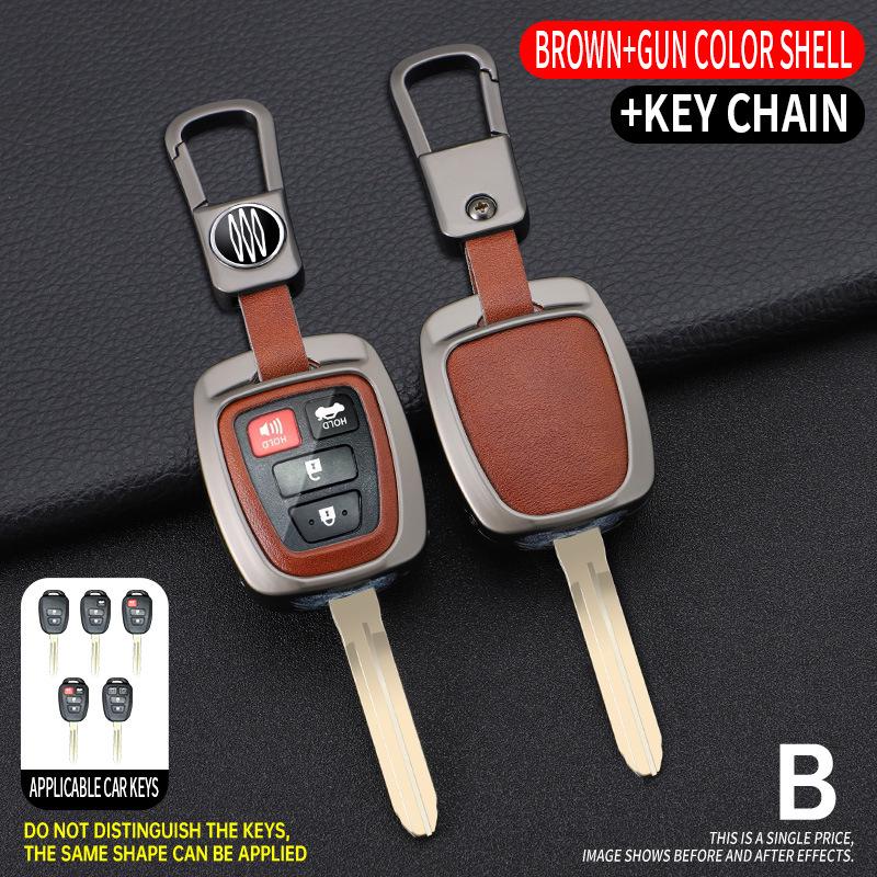 Key Cover Shell for Toyota FJ Cruiser, RAV4, Prado, and Land Cruiser