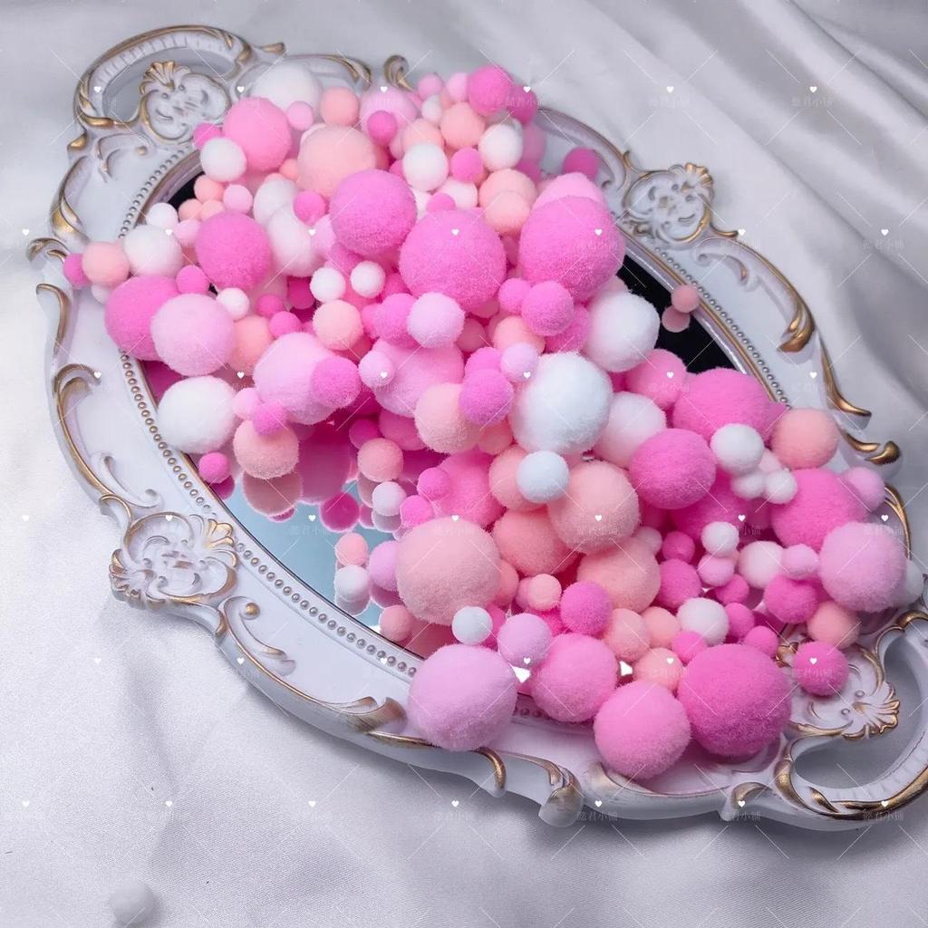 Mehrfarbige Hochelastische Pompons: Gemischte Größen für kreative DIY- und handgefertigte Dekorationen
