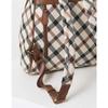 Daks Brown House Check Fabric Backpack Dcba1e635w2