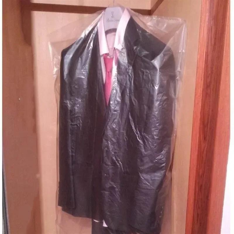 Transparent Household Clothing Dust Cover 30 Pieces Disposable Clothing Store Clothes Protect Cover Men's Suit Coat Storage Bag