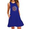 IHUASU Fashion Summer Spring Sleeveless V-Neck Casual Dresses