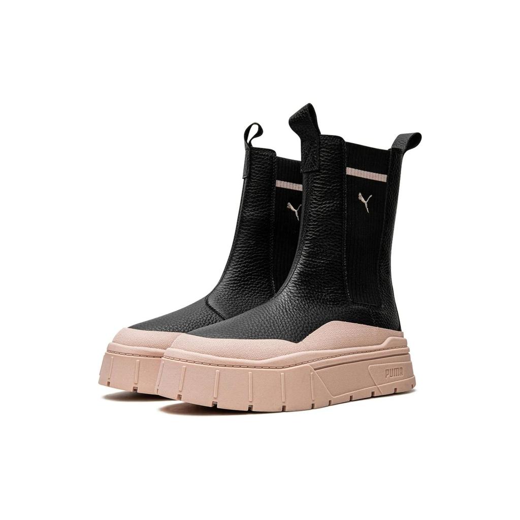 PUMA Mayze Stack Chelsea Boots 'Black Rose Quartz' Women's 386742-03