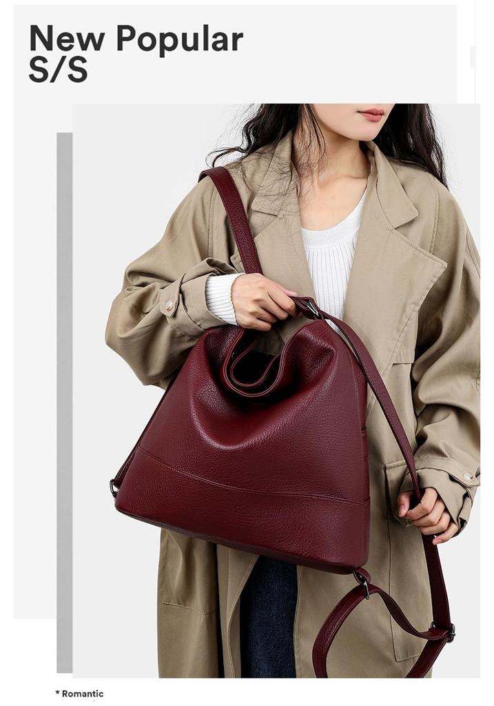 Women's 2025 Versatile High-End Tote Backpack: Large Capacity, Multifunctional, for Commuting & Outdoors