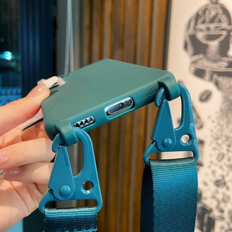 Strap Case For Samsung Galaxy A55 A15 A25 A35 A05S S24 Ultra S21 S23 FE S22 Plus Shoulder Crossbody Lanyard Neck Silicone Cover