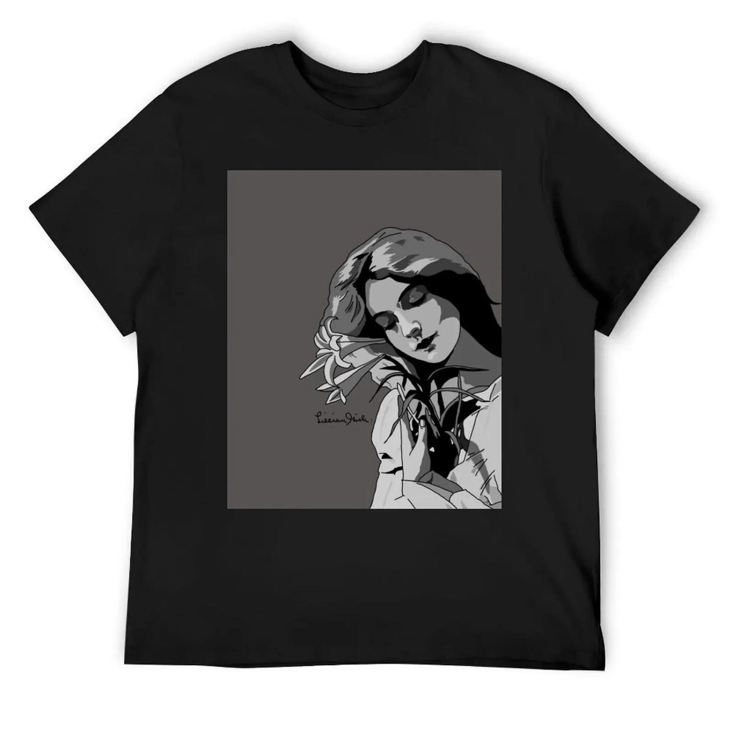 

Lillian Gish T-Shirt summer clothes oversized t shirt anime figures mens graphic t-shirts funny XXXXXL чорний