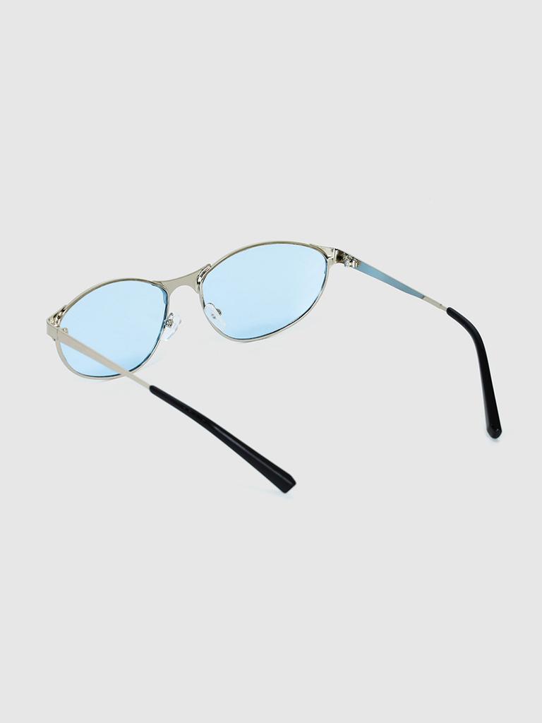 Lukadiseu Lk20 Chrome Cut City Cat-Eye Sunglasses