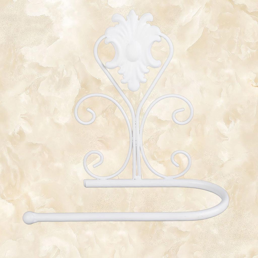 Uchwyt na ręczniki papierowe, ścienny, do kuchni i łazienki (Biały)