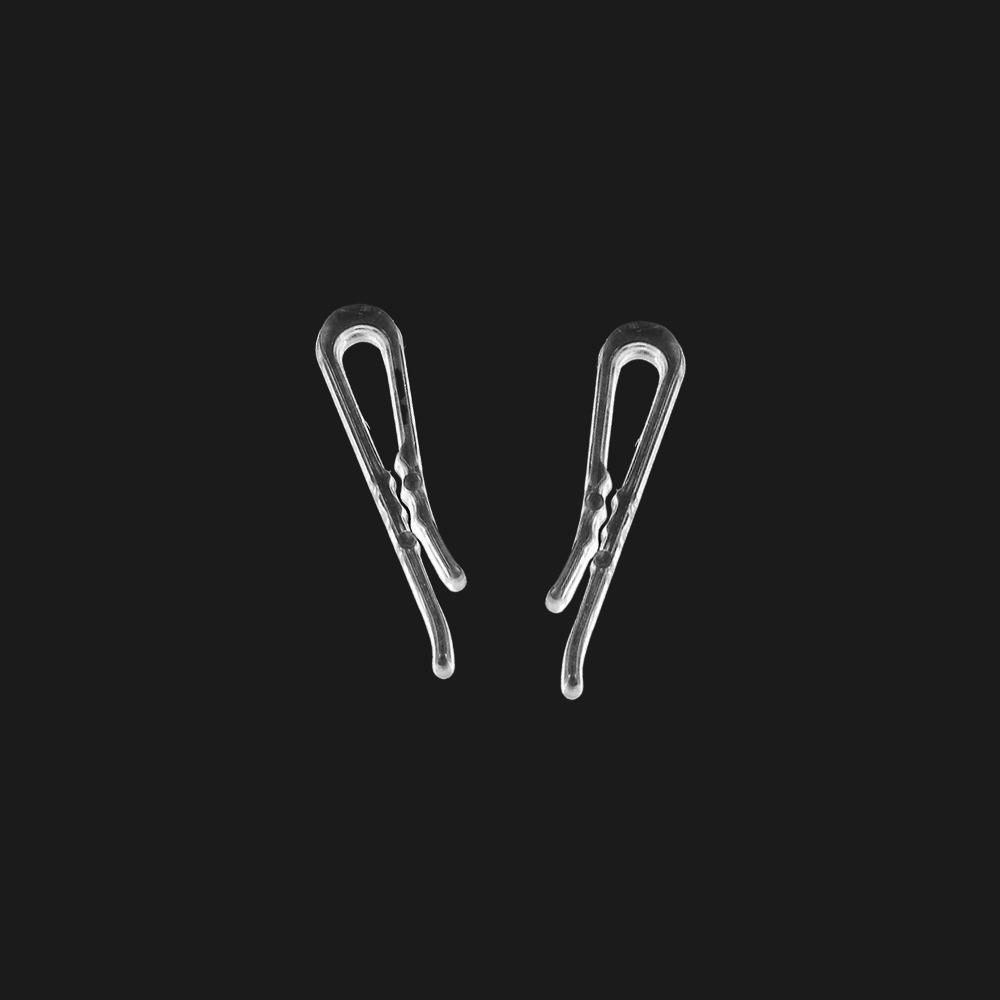 1000pcs with Anti slip Teeth Shirt Pin 38mm Sock Package Clips U Shape Clips Garment Accessories