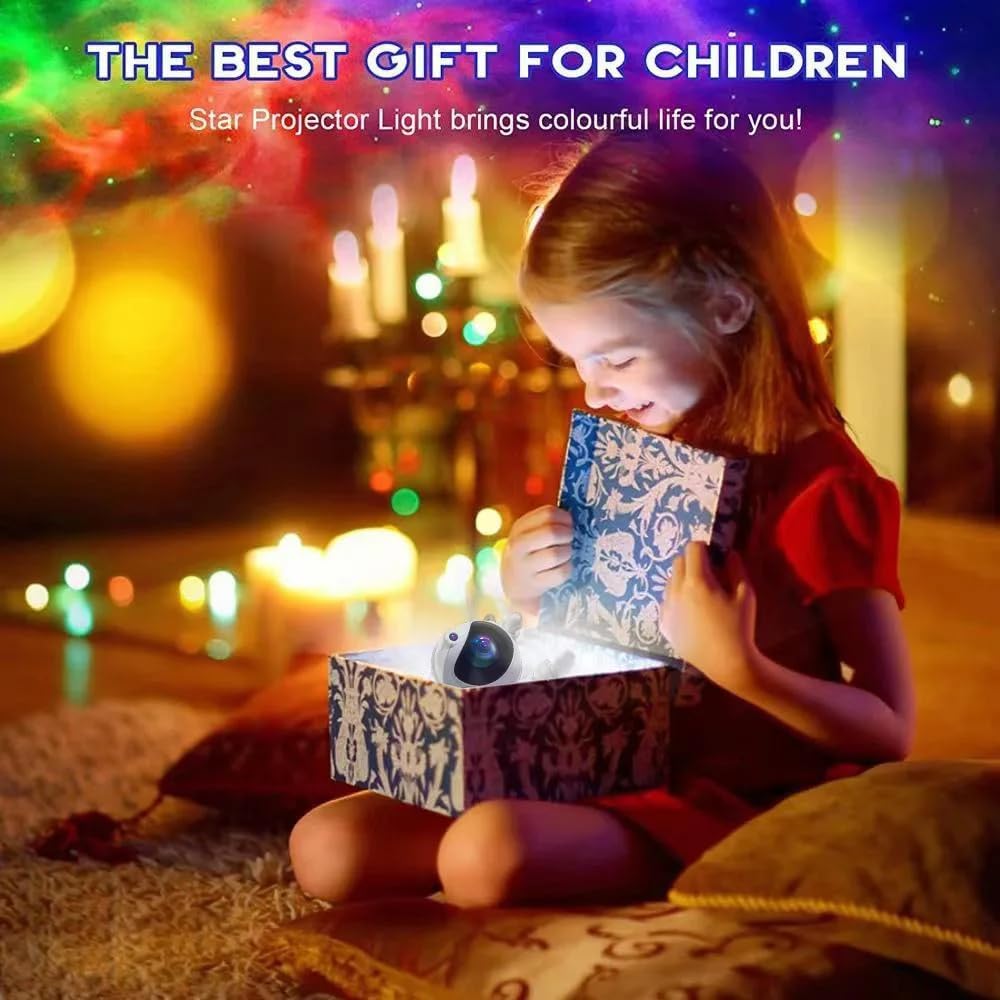 Astronaut Galaxy Projector 8 Color Nebula & Galaxy Night Light, Auto Timer, Remote Control, Portable Space Gift for Boys Girls
