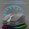 2,4G+BT5.1 Dual-Modus Kabellose Maus Computer Gaming-Maus Ergonomisches Design 4-stufig einstellbarer DPI Eingebauter Akku