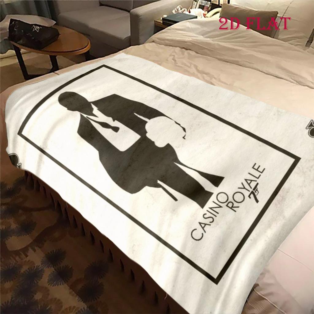 Casino Royale: Elegance Mystery Blanket Camping Trip Blanket Machine Washable Nap Blanket Bedroom