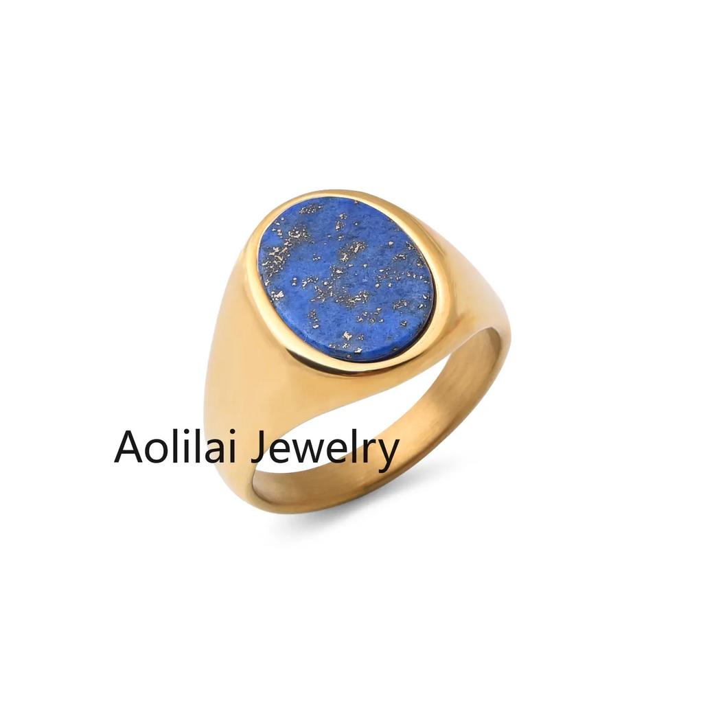 R3326 Men's/Women High Quality 316L Stainless Steel Onyx Rings