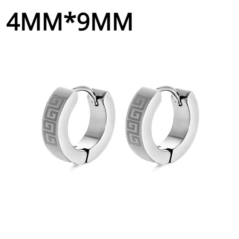 1 Paar Punk Edelstahl Runde Kreis Creolen Ohrringe Für Männer Frauen Nicht Verblassende Ohrringe Hip Hop Männlicher Schmuck