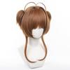 Cardcaptor Sakura Cosplay Sakura Anime Disguise Perfect for Everyday Cultural School and Cosplay Includes Wig Net Wig, Kinomoto, Heat-Resistant, Wig,
