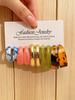 European 2026 C-Shaped Resin Earrings - Light Luxury Fashion with Creative Acetate Sheet Design