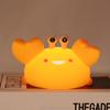 New Design  Mini LED Night Light Children's Golden Crab Silicone Animal for Home Bed USB Rechargeable  Baby Night Light