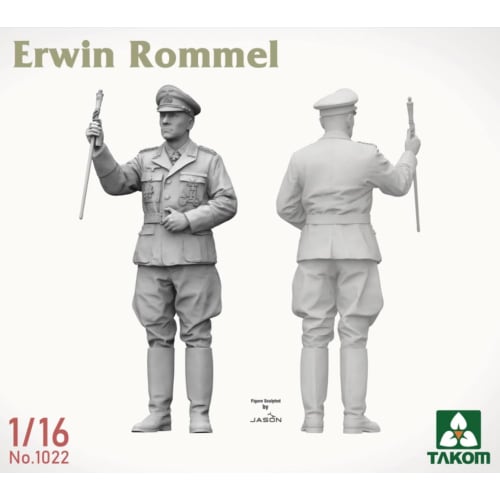 TAKOM 1/16 Scale Erwin Rommel Plastic Model TKO1022