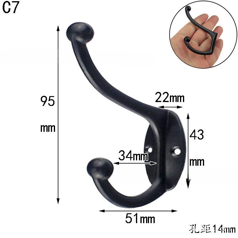 2 Stück Beschläge Antiker Kleiderhaken Schrank Garderobenhaken-Rustikal, Bauernhaus Mantelhaken / Mäntel, Taschen, Handtücher, Hüte / Klassisch Schlank