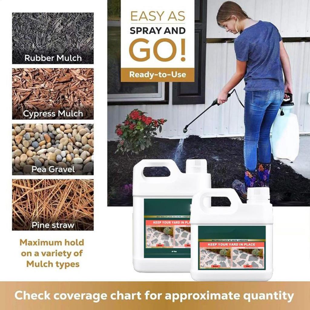 Starker Steinkleber für den Landschaftsbau – Unsichtbarer Kieselkleber, dauerhafter Kiesbinder für Einfahrten, Gärten und Wege