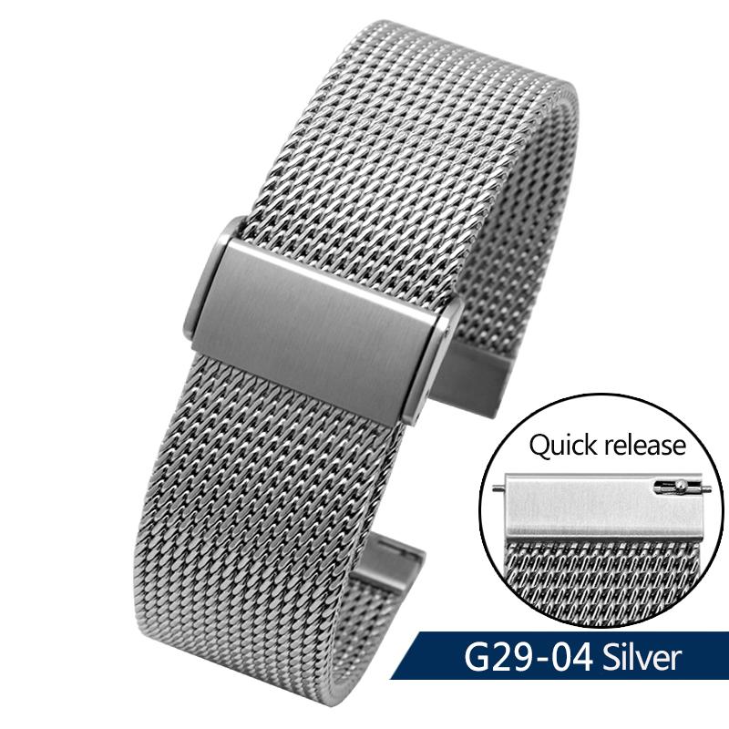 

Высококачественный ремешок для часов Seiko Water Ghost Canned Mountain Abalone Металлический ремешок Миланский сетчатый браслет 20 22 24 мм 22mm