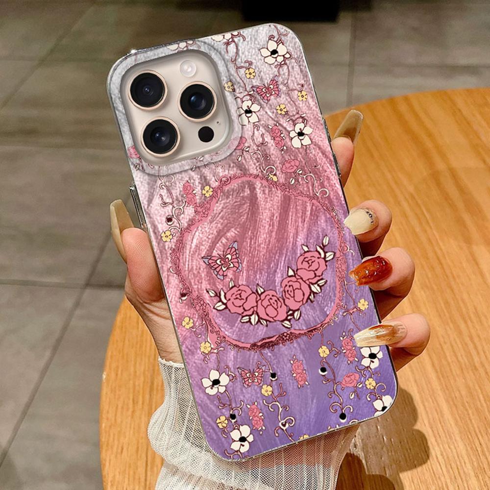 

Красочные бабочки градиент для Apple iphoen 16 15 14 Pro Max 15plus 16plus 14plus 16e чехлы для телефонов мягкий силиконовый бампер жесткий чехол для задней панели ПК iPhone 14 Plus белый