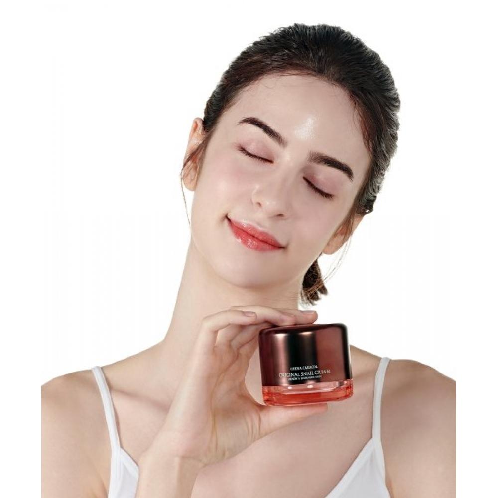 Jaminkyung Originele Hydraterende Slakkencrème 50ml [gratis Olie naar Schuim 1ml+Slakkencrème 1ml Proefverpakking 2]