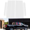 8Pcs Silvery Car Pillar Posts Window Molding Cover Trims BC Column Panel Decoration Stickers For Chevrolet Silverado 2500 HD /3500 HD 2020-2025