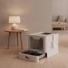 Litter Box with Closed Stainless Steel Drawer