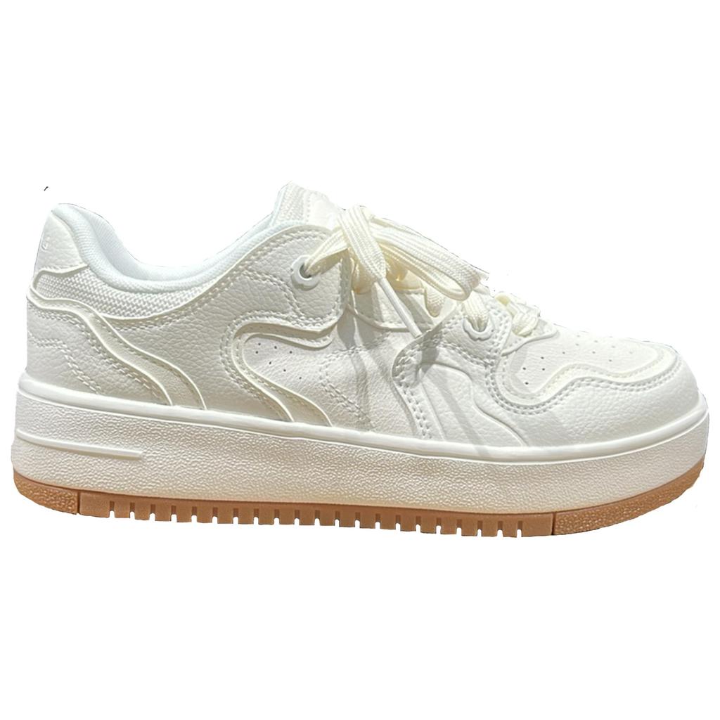 Li Ning Cheese Fashion Versatile Non-Slip Wear-Resistant Low-Top Skate Shoes Women sneaker White AGCV098-5