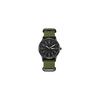 Men's Military Watch Nylon Strap Waterproof Analog Display Calendar Simple Stylish Antique Sports Watch Green