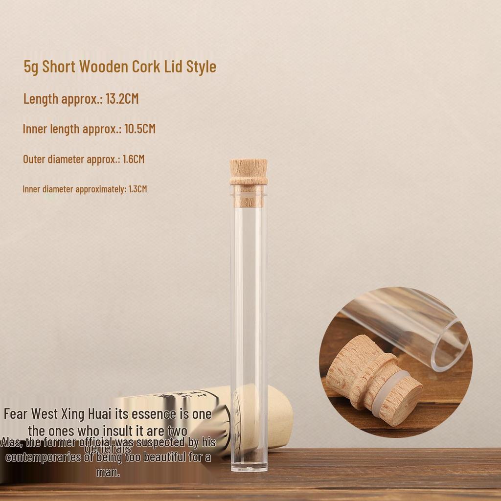 Acrylic Incense Holder: Transparent 5g Long Stick Storage Tube for Agarwood Incense
