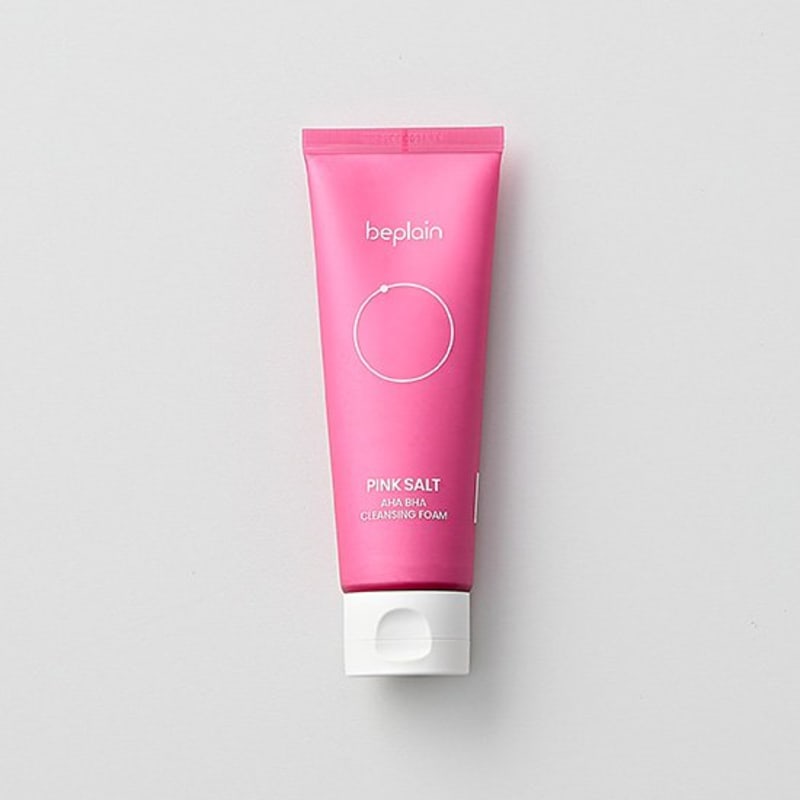 [Beplain] Pink Salt AHA BHA Cleansing Foam 120ml (Mildly Alkaline Foam)