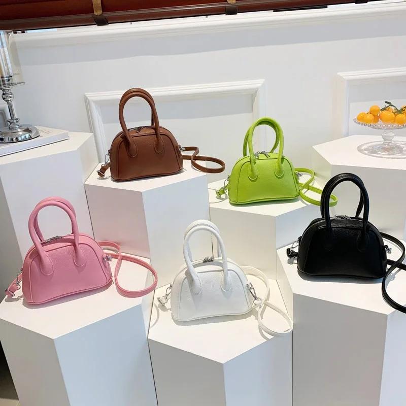 Genți cu mâner superior din PU cu model lichi solid, cu fermoar, genți de umăr la modă simple, vânzare caldă, genți stil de bază pentru femei