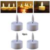 3D Flameless Tea Light Candles for Wedding and Church Decor Pack of 2/4/6/24