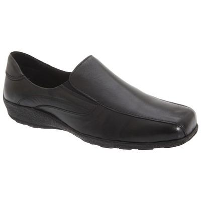 Womens/Ladies Flexible Leather Upper Twin Gusset Shoes