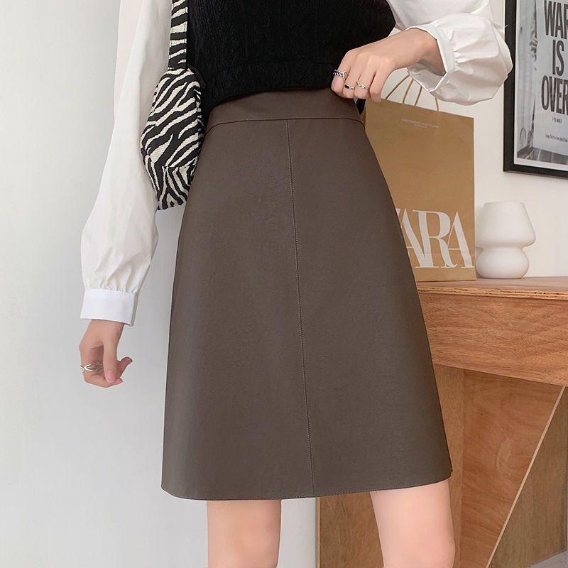 

Женская юбка-бодикон с высокой талией, коричневая, миди, большого размера, облегающая, А-силуэта, одежда 4XL кофейный