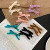 2Pcs Korean Colorful Velvet Bow Hairpin Hairgrip Hair Clips for Girls Women Vintage Long Ribbon Hair Clip Hair Accessories