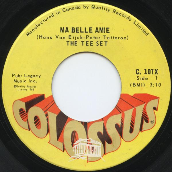 

Набор футболок с 7-дюймовой пластинкой Ma Belle Amie C107X COLOSSUS 1969 Канада Рок Б/у