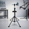 Two-Wheeled Vehicle Repair Stand Featuring Clamp Floor-Standing Bike Workstand